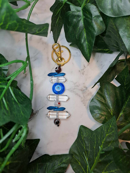 Clear Quartz Evil Eye